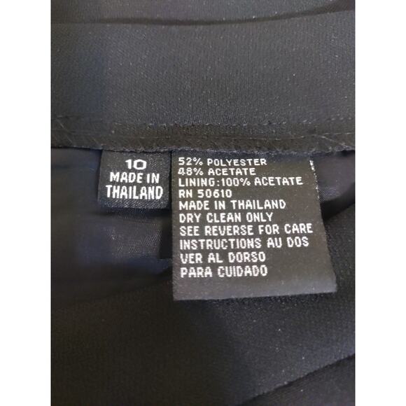 Kasper & Company Women's Skirt Size 10 Black A Line Career Business Church - Picture 2 of 6